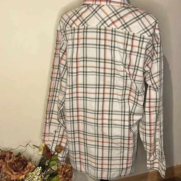 Wrangler Jeans Co. RED Western 2XL Pearl Snap Long-Sleeved Shirt - Picture 6 of 9